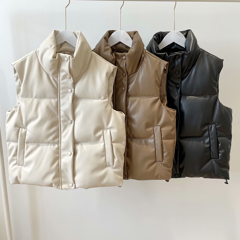 Wool Coat Peacoat - Weste aus echtem Leder für Damen,
