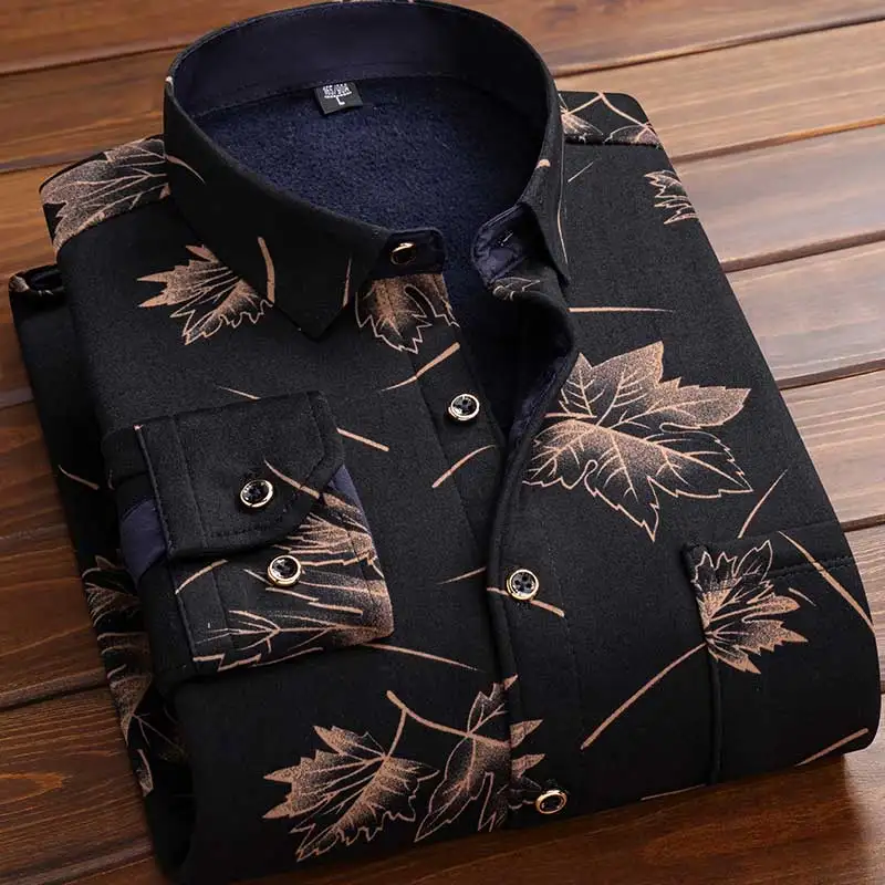 Flannel Shirt Lined - Herren Fleece-Hemd 2026 Herbst Winter Langarm-Karohemd
