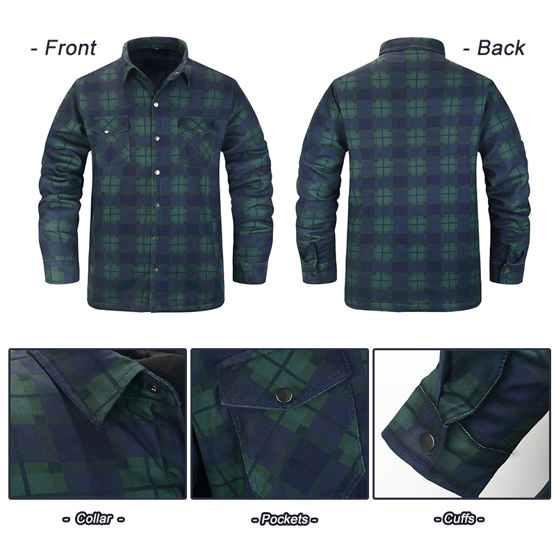 Winter karierte hemden für män – Flannel Shirt Lined Bewertung und Preis