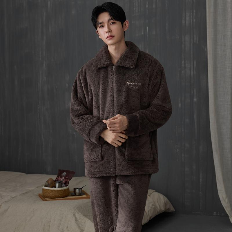 Dicke Herren-Pyjama-Sets für d – Flannel Shirt Lined Bewertung und Preis