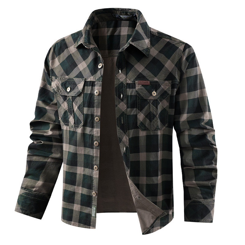 Herren-Hemden mit Karomuster,  – Flannel Shirt Lined Bewertung und Preis