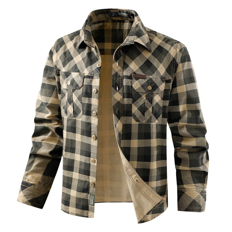 Herren-Hemden mit Karomuster,  – Flannel Shirt Lined Bewertung und Preis